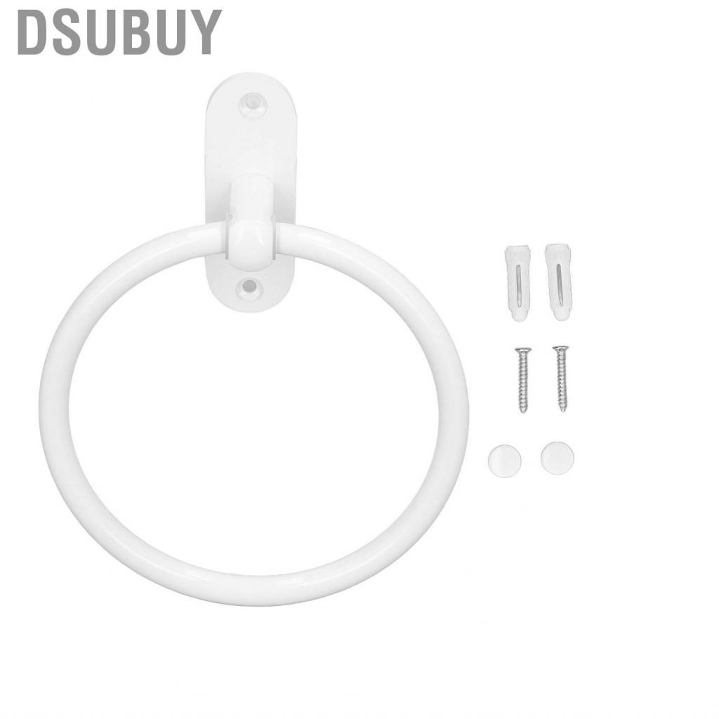 dsubuy-bathroom-towel-holder-aluminium-alloy-space-saving-white-elegant-style-washro-us