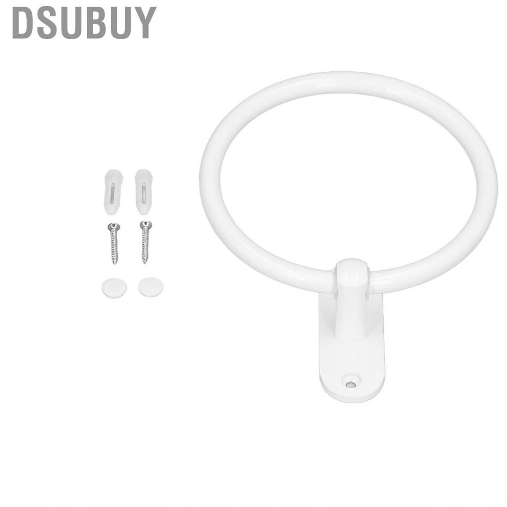 dsubuy-bathroom-towel-holder-aluminium-alloy-space-saving-white-elegant-style-washro-us