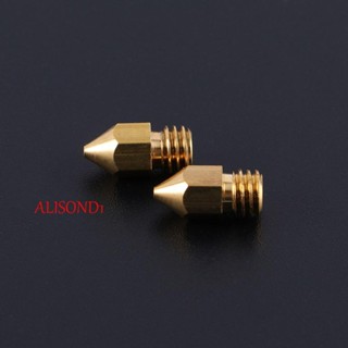 Alisond1 MK8 หัวฉีดทองเหลือง 0.6 มม. 1.0 มม. อุปกรณ์เสริมเครื่องพิมพ์ 3D CR10S Ender-3 0.2 มม.