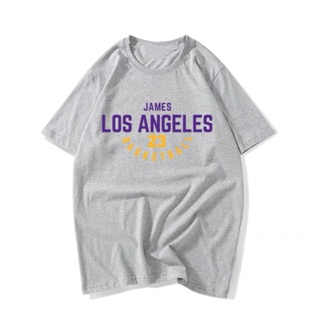 หล่อ NBA  เสื้อยืด Los Angeles James No. 23 ใหม่ Lakers No. 24 Kobe เสื้อซ้อมบาสเก็ตบอล Unisex