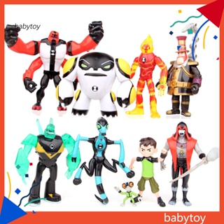 Baby ฟิกเกอร์ Ben 10 Kineceleran Heatblast LED ของเล่นสําหรับเด็ก 9 ชิ้น