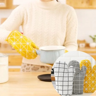 ถุงมือเตาอบไมโครเวฟ แบบหนา ทนความร้อน ป้องกันน้ําร้อนลวก เป็นที่นิยม ของใช้ในครัวเรือน