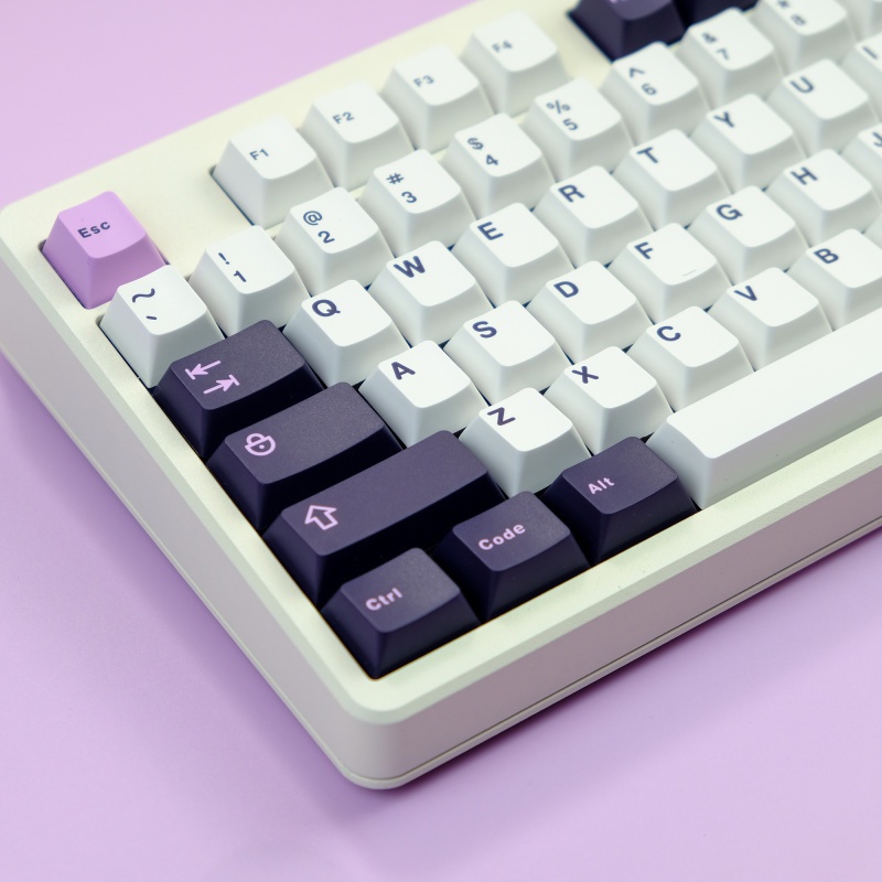 174 Keys Amethyst Keycap Set โปรไฟล์เชอร์รี่ ABS Double-Shot Mechanical ...