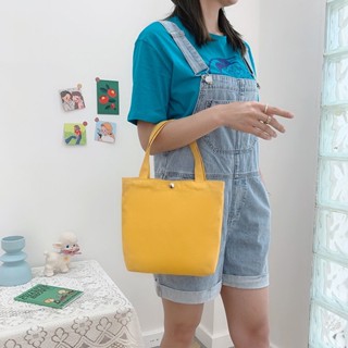 กระเป๋าถือ ผ้าแคนวาส ขนาดเล็ก ใส่กล่องอาหารกลางวันได้ สําหรับผู้หญิง