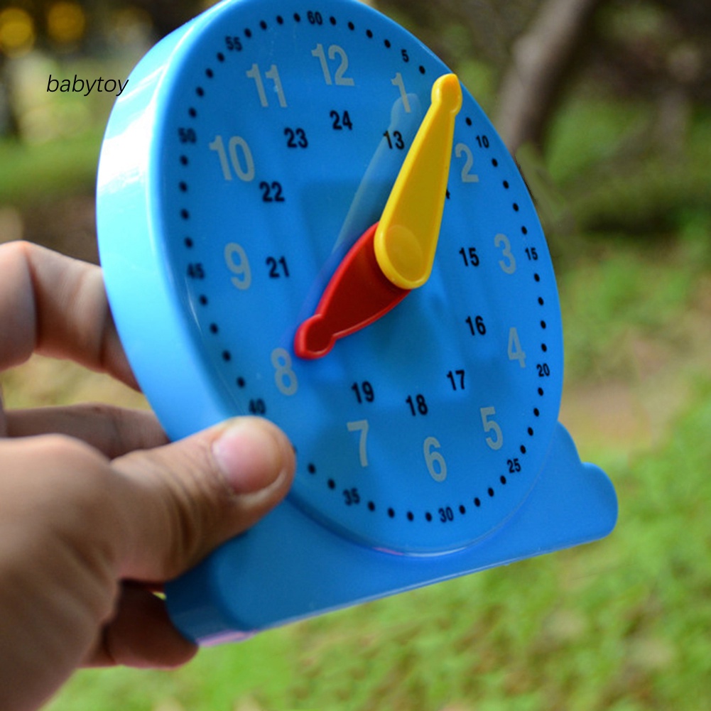นาฬิกาพลาสติก-montessori-ของเล่นเสริมการศึกษา-สําหรับเด็กอนุบาล