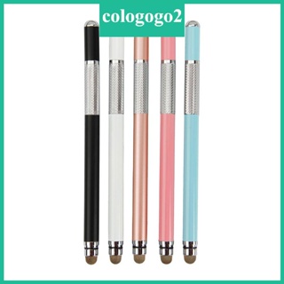 Cologogo2 2 In 1 ปากกาสไตลัสโลหะ อเนกประสงค์ สําหรับหน้าจอสัมผัส