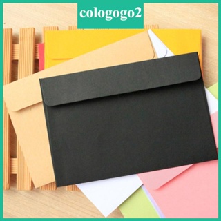 Cologogo2 ถุงกระดาษใส่เครื่องเขียน สไตล์วินเทจ หลากสี สําหรับงานแต่งงาน เบบี้ชาวเออร์ 10 แผ่น