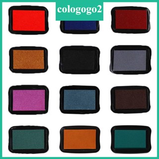 Cologogo2 แผ่นหมึกยาง พิมพ์ลายน้ํา แฮนด์เมด DIY สําหรับแสตมป์ยาง กระดาษ สมุดภาพ