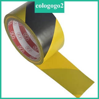Cologogo2 สติกเกอร์เทปกาว ความแข็งแรงสูง สีดํา เหลือง เตือนความปลอดภัย สําหรับทางออกทางสังคม