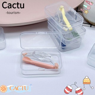 Cactu ชุดเครื่องมือถอดคอนแทคเลนส์ แหนบ ซิลิโคนนุ่ม สําหรับเดินทาง และบ้าน