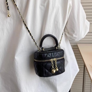 Portable Small Bag Womens Summer 2022 New Trendy Diamond Plaid Chain Bag High-end Western Style Crossbody Bag Explosive Small Square Bag