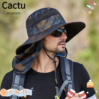 Cactu หมวกบังแดด หมวกชาวประมง ชายคากว้าง หมวกชาวประมง แฟชั่นฤดูร้อน