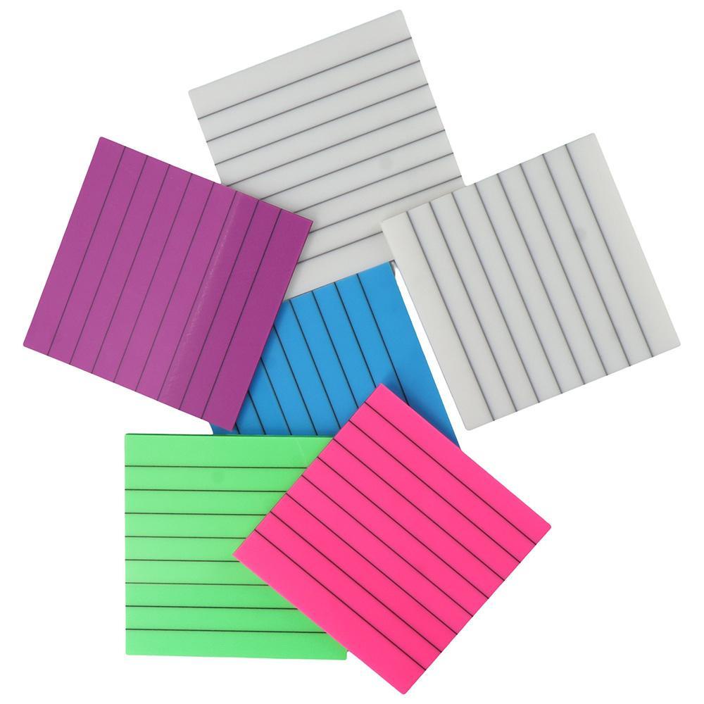 faccfki-กระดาษโน๊ตมีกาวในตัว-สีฟ้า-สีชมพู-กระดาษสีเขียว-สําหรับสํานักงาน