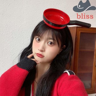 Bliss ที่คาดผมอาหารจําลอง สร้างสรรค์ สนุก ไข่ดาว การ์ตูน กระทะ เด็กผู้หญิง สไตล์เกาหลี ที่คาดผม