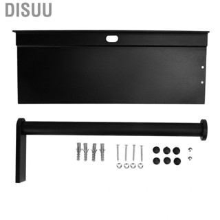 Disuu Toilet Paper Holder With Phone Shelf Full Open Style Rust Proof  Black