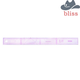 Bliss ไม้บรรทัดพลาสติก แบบสองด้าน ขนาด 54 ซม. สําหรับตัดเย็บเสื้อผ้า|เครื่องมือเย็บผ้า