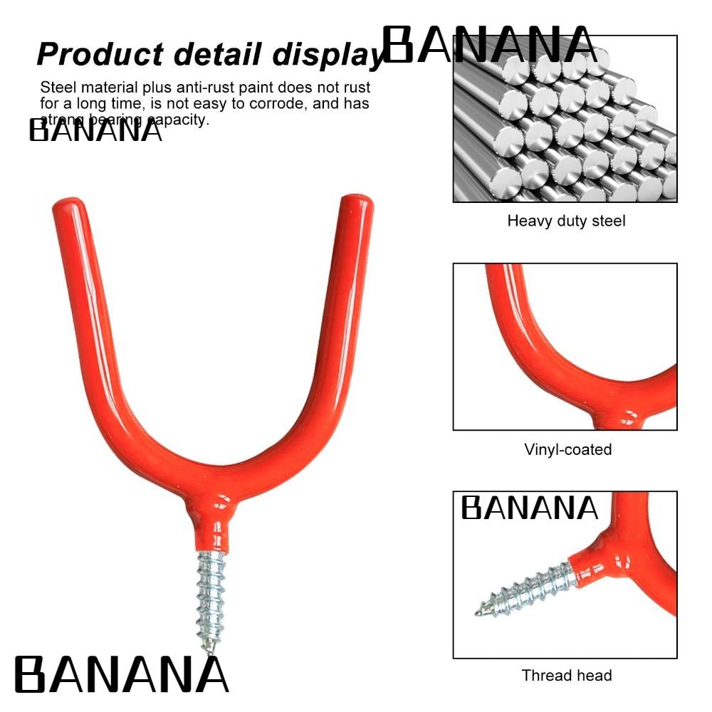 banana1-ตะขอแขวนติดผนัง-รูปตัว-u-เคลือบไวนิล-4-นิ้ว-สีแดง-สําหรับแขวนเครื่องมือทําสวน-โรงรถ-10-แพ็ค