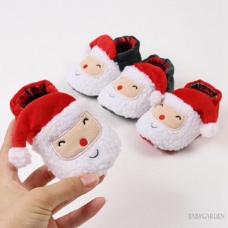 Baga- รองเท้าบูทหิมะ ลายการ์ตูนซานตาคลอส คริสต์มาส ฤดูหนาว ให้ความอบอุ่น ใส่เดินในบ้าน ปาร์ตี้ สําหรับเด็ก