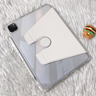 360° เคสแท็บเล็ตอะคริลิคใส หมุนได้ พร้อมช่องใส่ดินสอ สําหรับ Xiaomi Pad 6 6 Pro Pad 5 2023 11 นิ้ว