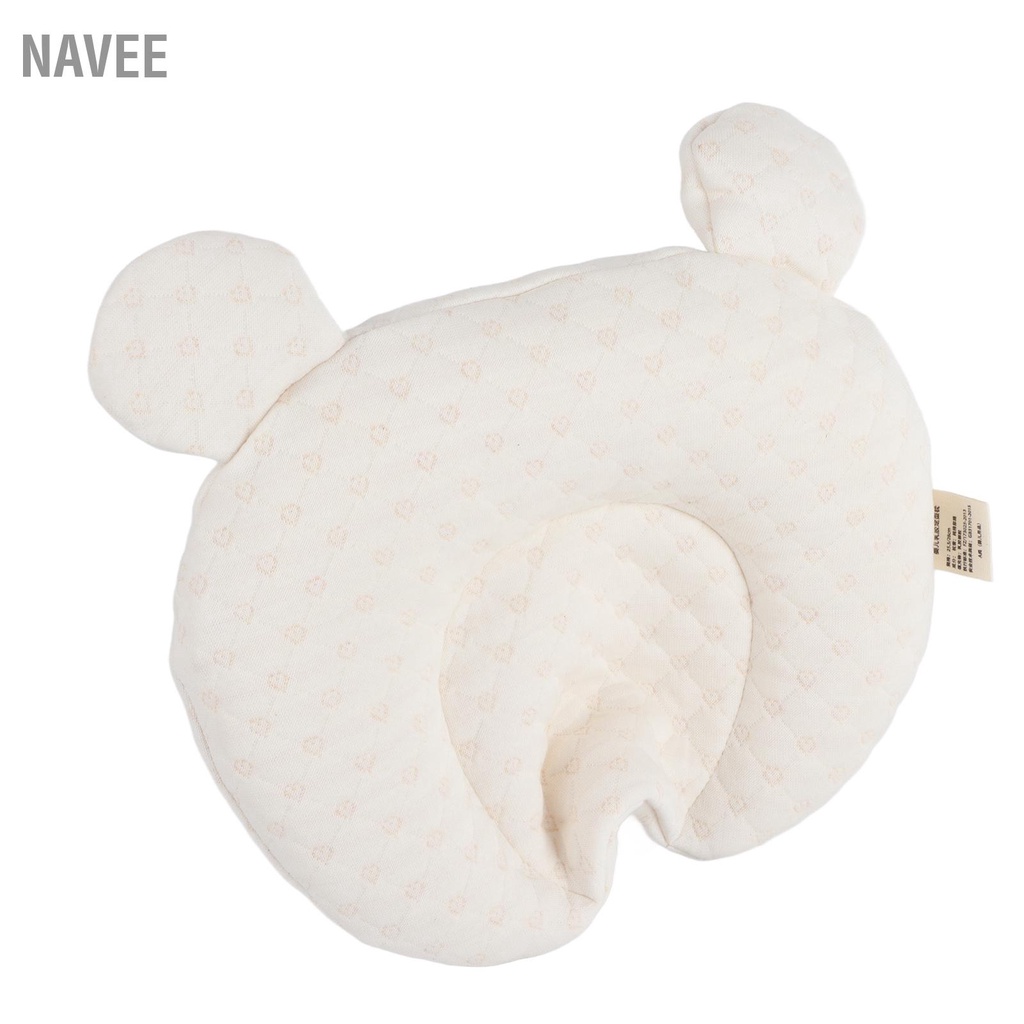 navee-หมอนรองศีรษะเด็ก-หมอนยางพาราสำหรับนอนเด็ก-พร้อมฝาครอบซักได้สำหรับทารก-0-ถึง-12-เดือน-สีขาว