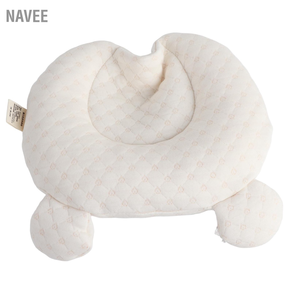 navee-หมอนรองศีรษะเด็ก-หมอนยางพาราสำหรับนอนเด็ก-พร้อมฝาครอบซักได้สำหรับทารก-0-ถึง-12-เดือน-สีขาว