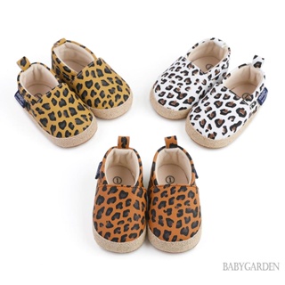 Baga- รองเท้าสลิปออน พิมพ์ลายเสือดาว พื้นแบน ลําลอง สําหรับเด็กวัยหัดเดิน เด็กทารกแรกเกิด