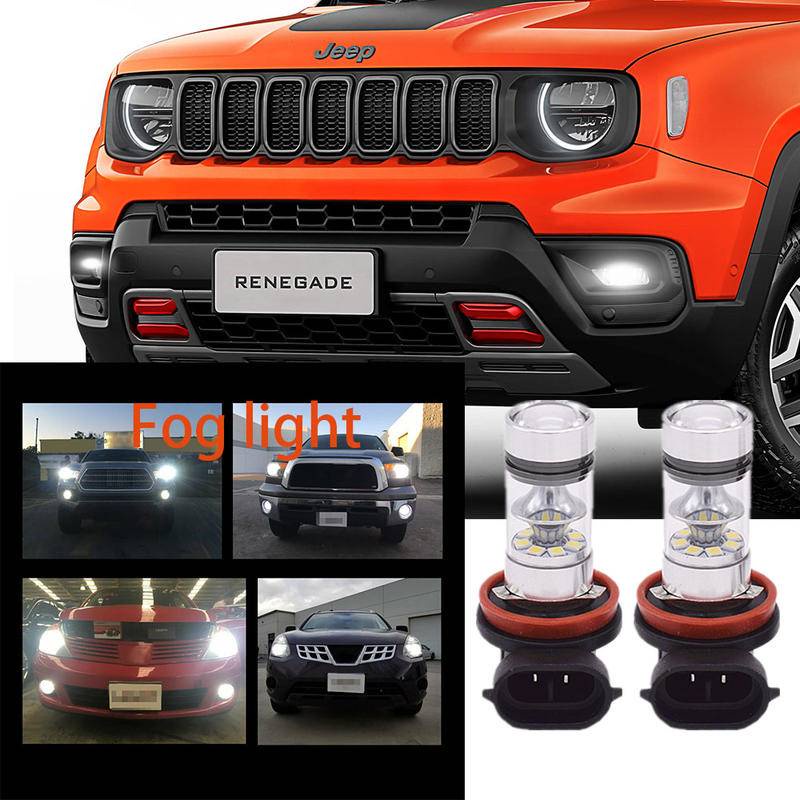 ชุดแปลงหลอดไฟตัดหมอก LED H11 6000K สีขาว สําหรับ Jeep RENEGADE SUV (BU