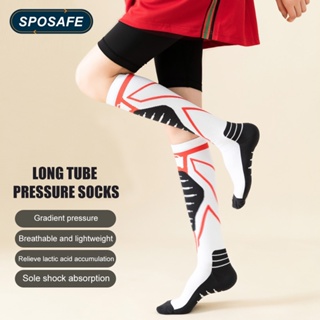 Sposafe ถุงเท้ากีฬา บรรเทาอาการปวดกล้ามเนื้อ 15-20 มม. สําหรับผู้ชาย ผู้หญิง 1 คู่