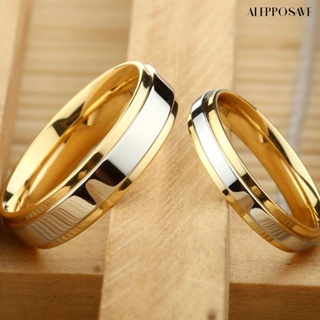 [AS] แหวนหมั้น เหล็กไทเทเนียม เครื่องประดับแฟชั่นคู่รัก งานแต่งงาน สําหรับผู้หญิง