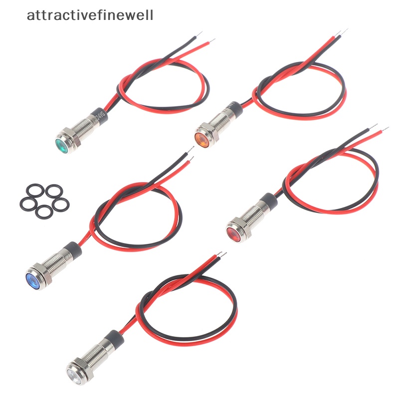 attractivefinewell-ไฟสัญญาณเตือน-led-p67-6-มม-3v-5v-6v-12v-24v-220v-tiv-กันน้ํา