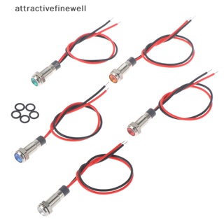 [attractivefinewell] ไฟสัญญาณเตือน led P67 6 มม. 3v 5v 6v 12v 24v 220v TIV กันน้ํา