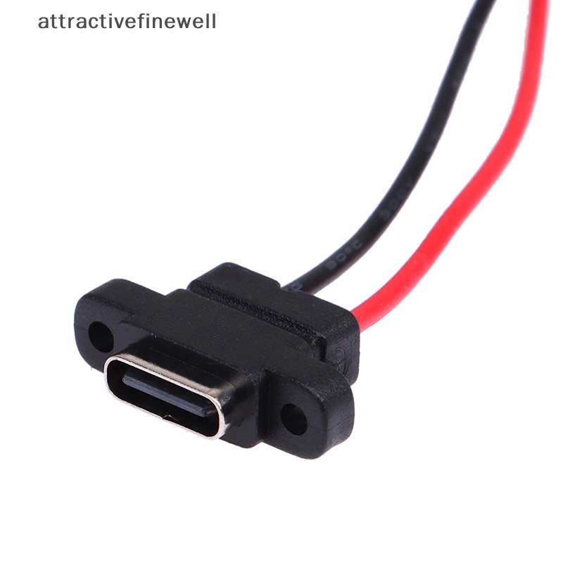 attractivefinewell-ซ็อกเก็ตเชื่อมต่อ-usb-3-1-type-c-2pin-smd-smt-ตัวเมีย-2-ชิ้น