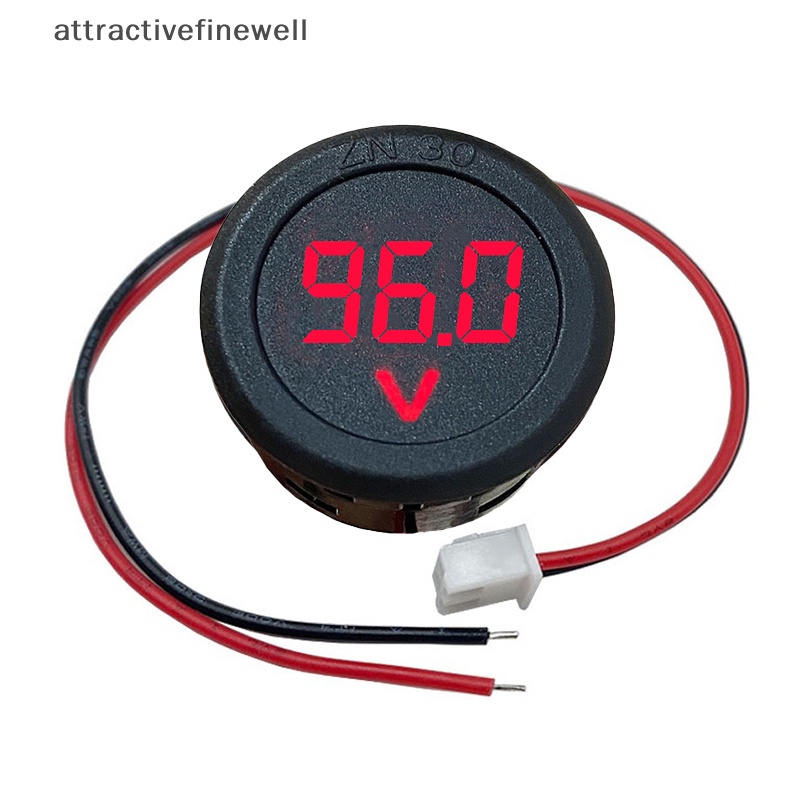 attractivefinewell-โวลต์มิเตอร์ดิจิทัล-dc-5-100v-หน้าจอ-led-สองสาย