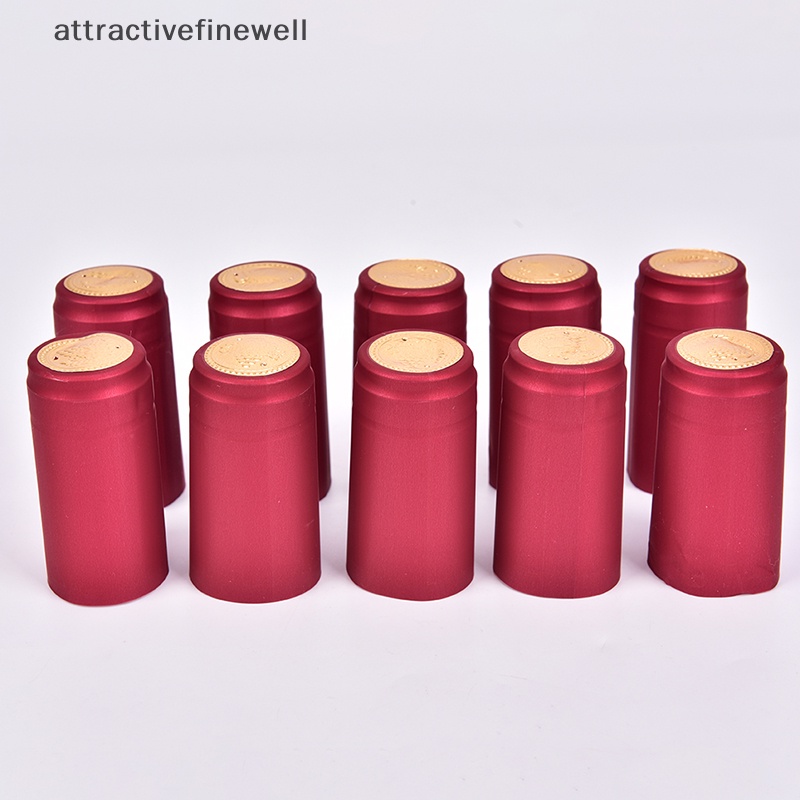 attractivefinewell-ฝาครอบขวดไวน์-pvc-10-ชิ้น