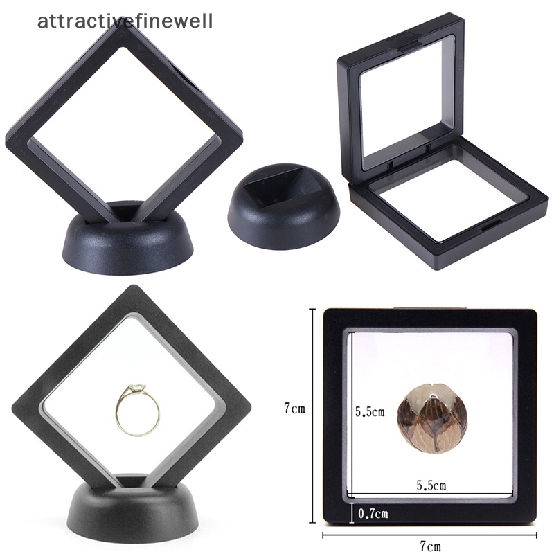 attractivefinewell-กล่องใส่เหรียญ-รูปธงชาติ-3d-ขนาด-70-70-มม-พร้อมขาตั้ง-สีดํา