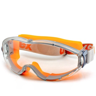 Uvex แว่นตานิรภัยแฟชั่น สีส้ม ขี่รถ กันลม ใส ป้องกันสารเคมีกระเด็น ทํางาน ป้องกัน