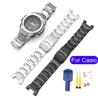 สายนาฬิกาข้อมือ สเตนเลส สําหรับ Casio GST-W300 400G B100 S310 S120 S110 W110