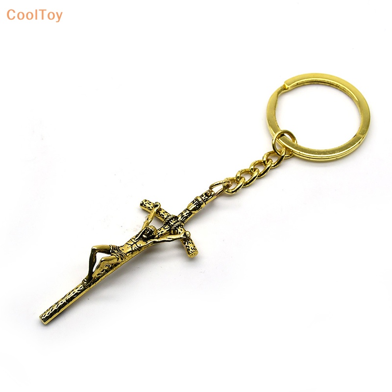 cooltoy-พวงกุญแจ-จี้ไม้กางเขน-สไตล์วินเทจ-ศาสนาคริสต์-เครื่องประดับแฟชั่น-ของขวัญขายดี