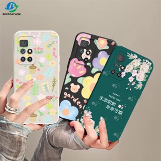 เคสซิลิโคนนิ่ม ลายดอกไม้ สําหรับ Redmi 12 Note 12 12 Pro 11S 11 Pro Redmi 10C 10A 9C 9T Note 10 5G Note 10S Note 9s Poco X5 F4 F4 GT M3 Pro X3 Pro NFC