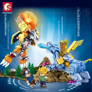 Sembo โมเดลตุ๊กตา อนิเมะ Digimon Adventure Garudamon โลหะ สีเทา ของเล่นสําหรับเด็ก ของขวัญวันเกิด
