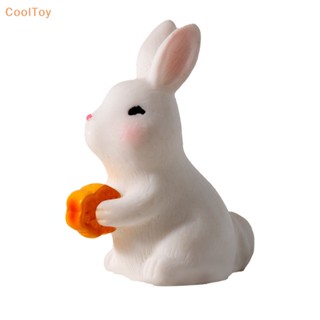 Cooltoy หยกเรซิ่น รูปการ์ตูนกระต่าย สําหรับตกแต่งสวน เทศกาลไหว้พระจันทร์