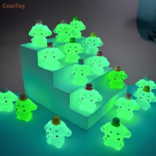 Cooltoy ฟิกเกอร์เรซิ่น รูปสุนัขเรืองแสงในที่มืด ขนาดเล็ก สําหรับตกแต่งบ้านตุ๊กตา 5 ชิ้น