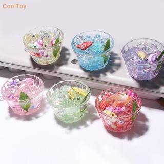 Cooltoy จี้เรซิ่น รูปการ์ตูนใบไม้ ไข่ ทาร์ต เรืองแสง ขนาดเล็ก สําหรับตกแต่งบ้าน สวน 1 ชิ้น