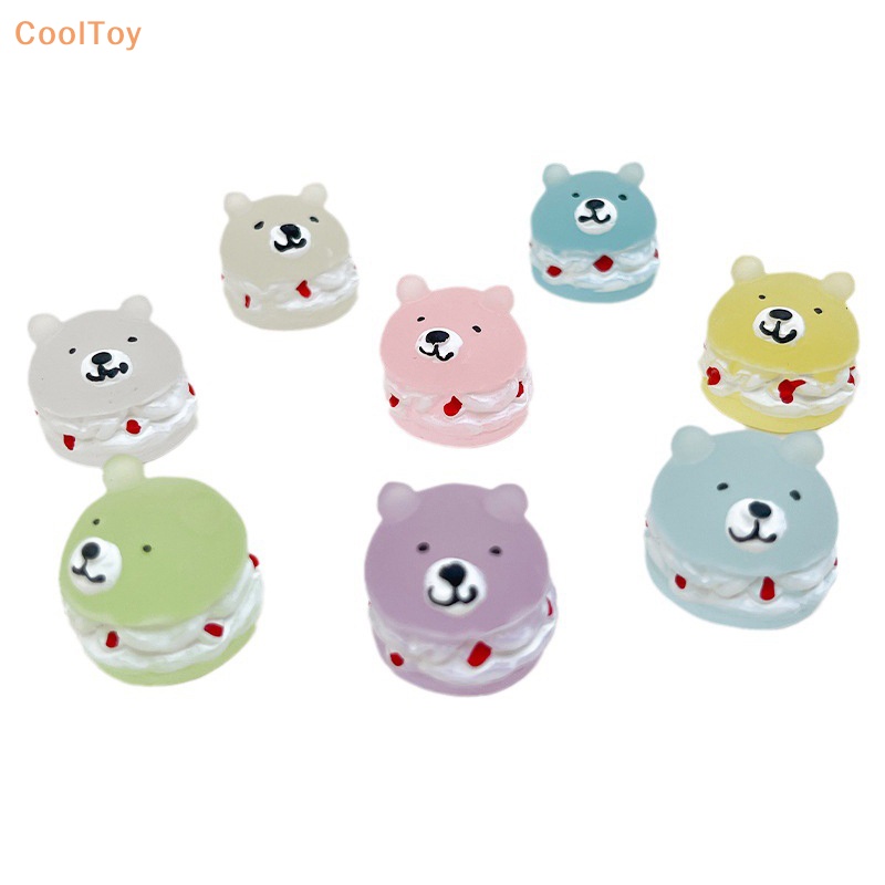 cooltoy-ขายดี-ฟิกเกอร์เรซิ่น-รูปหมี-เรืองแสง-ขนาดเล็ก-สําหรับตกแต่งเค้ก-แดชบอร์ดรถยนต์-บ้าน-สวน-2-ชิ้น