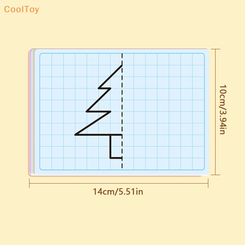 cooltoy-การ์ดวาดภาพกราฟฟิค-ตารางสมมาตร-ของเล่นเสริมการเรียนรู้-สําหรับเด็ก-ขายดี