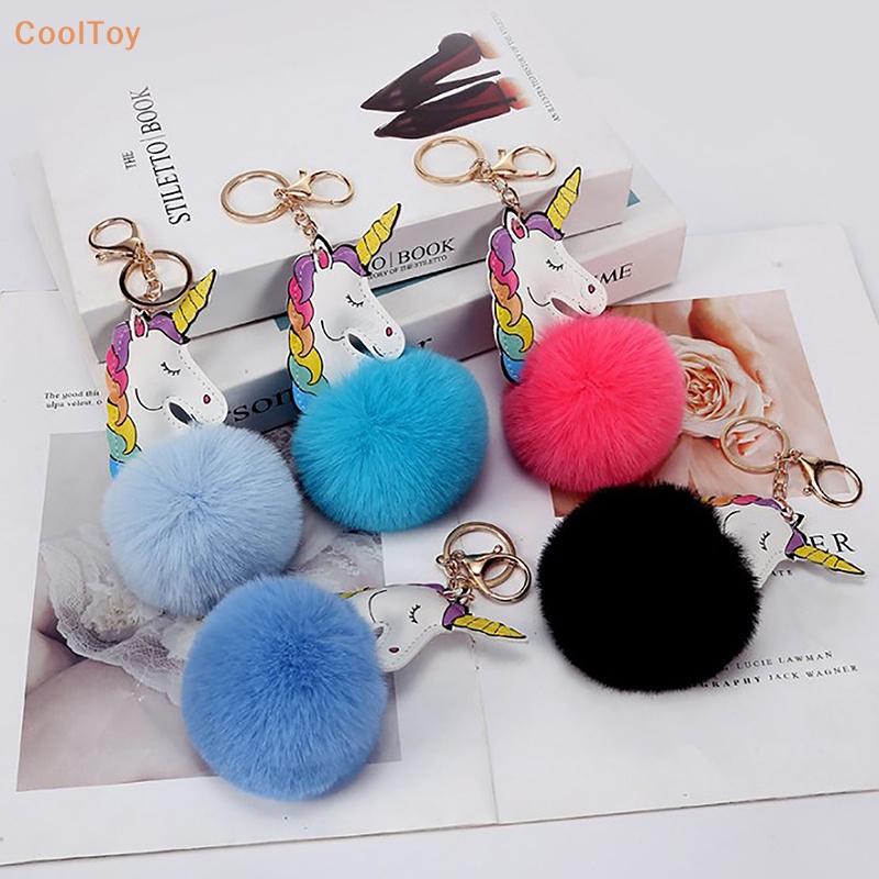 cooltoy-ตุ๊กตายูนิคอร์นน่ารัก-ขนกระต่ายเทียม-ลูกบอลปอมปอม-ตุ๊กตาสัตว์-สําหรับเด็ก-ของขวัญของเล่นน่ารัก-ขนาดเล็ก-ขายดี