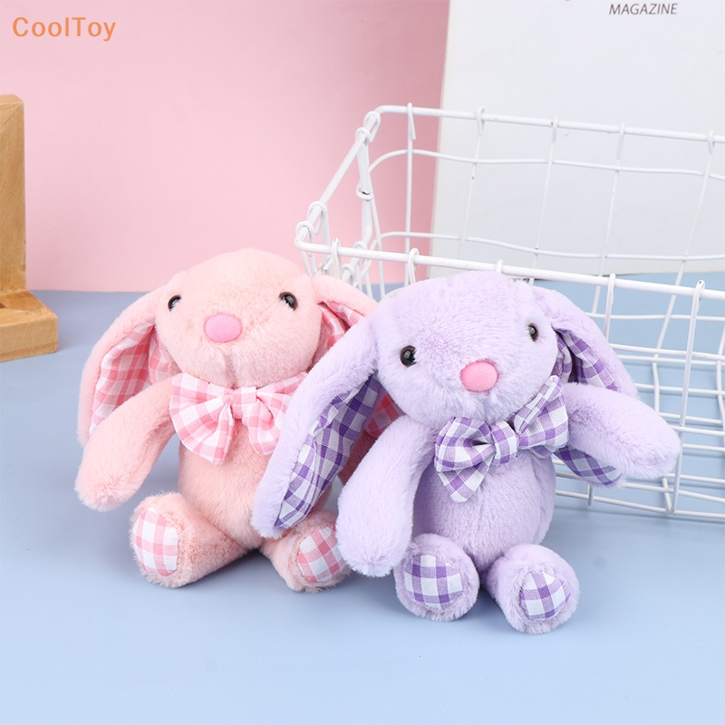 cooltoy-พวงกุญแจตุ๊กตากระต่ายน่ารัก-ผ้ากํามะหยี่ขนนิ่ม-จี้การ์ตูนกระต่าย-ของขวัญสําหรับเด็ก
