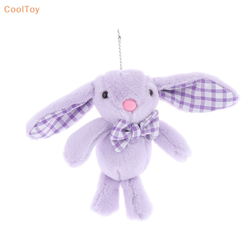 cooltoy-พวงกุญแจตุ๊กตากระต่ายน่ารัก-ผ้ากํามะหยี่ขนนิ่ม-จี้การ์ตูนกระต่าย-ของขวัญสําหรับเด็ก