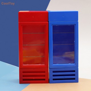 Cooltoy ตู้เย็น ขนาดเล็ก 1:12 อุปกรณ์เสริม สําหรับตกแต่งบ้านตุ๊กตา 1 ชิ้น