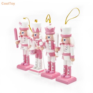 Cooltoy ตุ๊กตาการ์ตูนทหารวอลนัท แครกเกอร์ ขนาดเล็ก สีชมพู 12 ซม. สําหรับตกแต่งโต๊ะ